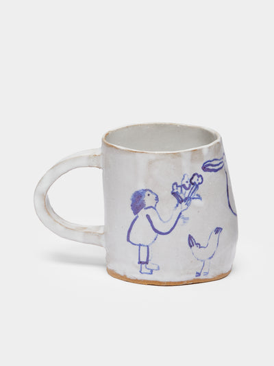 Liz Rowland - Big Bird Hand-Painted Ceramic Mug -  - ABASK - 
