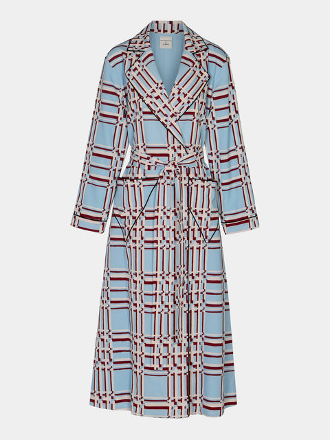 Emilia Wickstead - Georgette Painted-Grid Robe - Multiple - ABASK - 