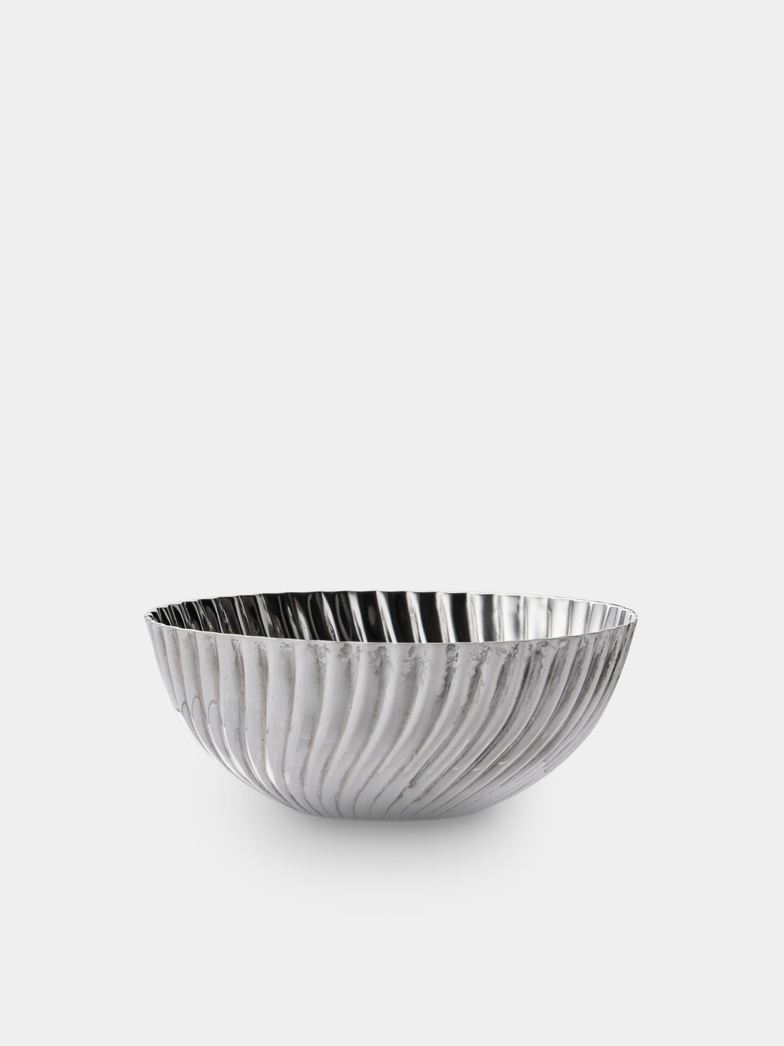 San Lorenzo - 1971 Franco Albini and Franca Helg Spiral Sterling Silver Bowl - Silver - ABASK