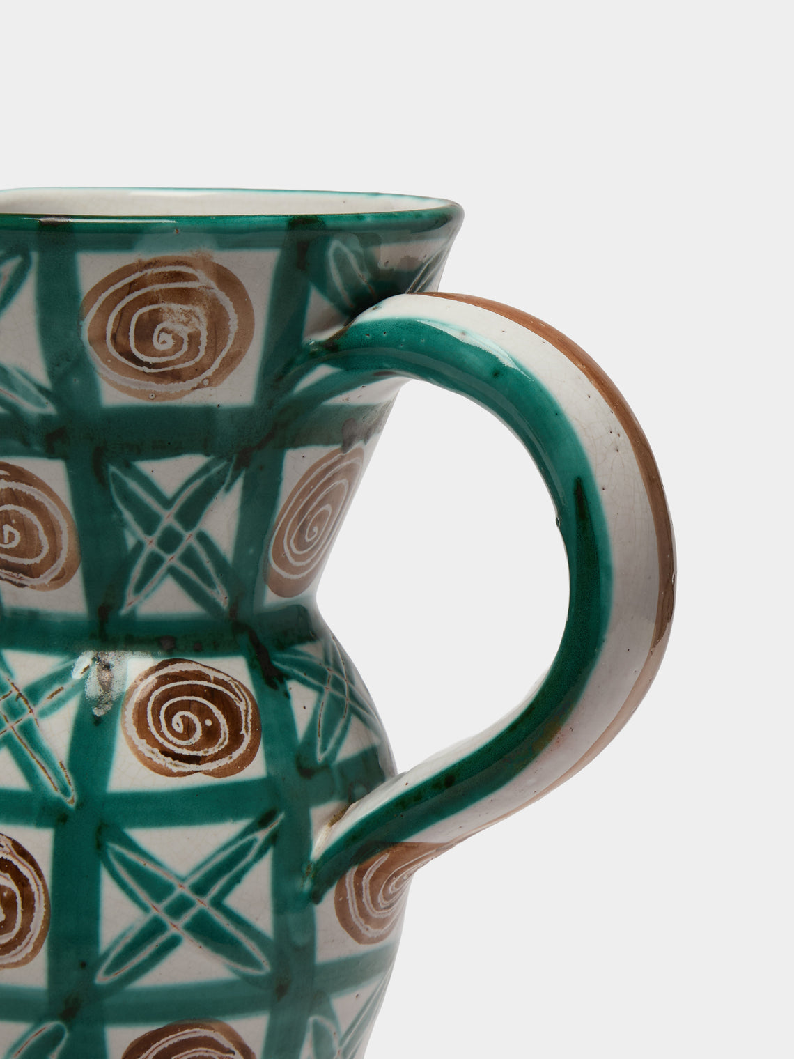 Antique and Vintage - Mid-Century Robert Picault Large Jug - Green - ABASK