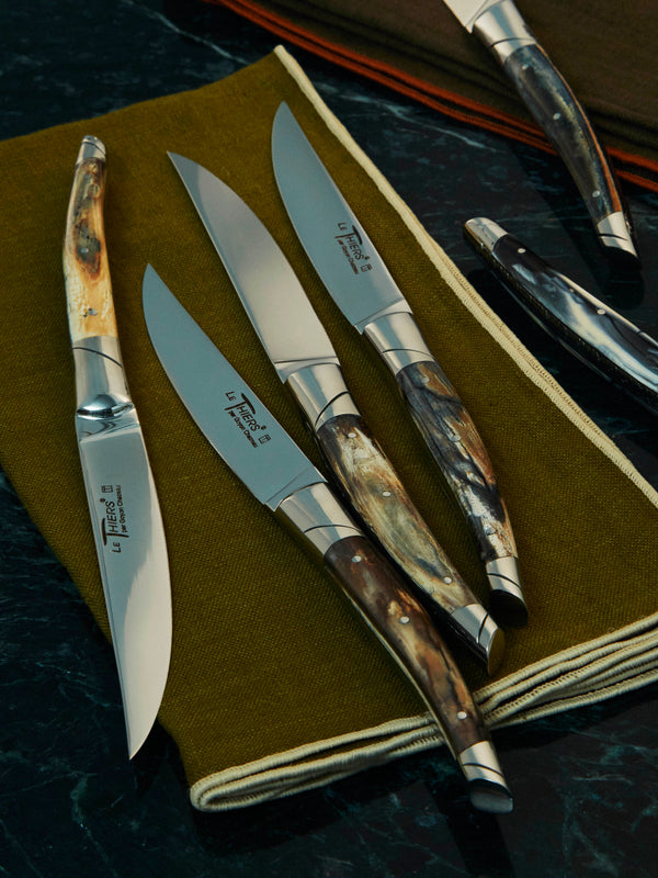 Goyon-Chazeau - Le Thiers Prestige Woolly Mammoth Steak Knives (Set of 6) -  - ABASK