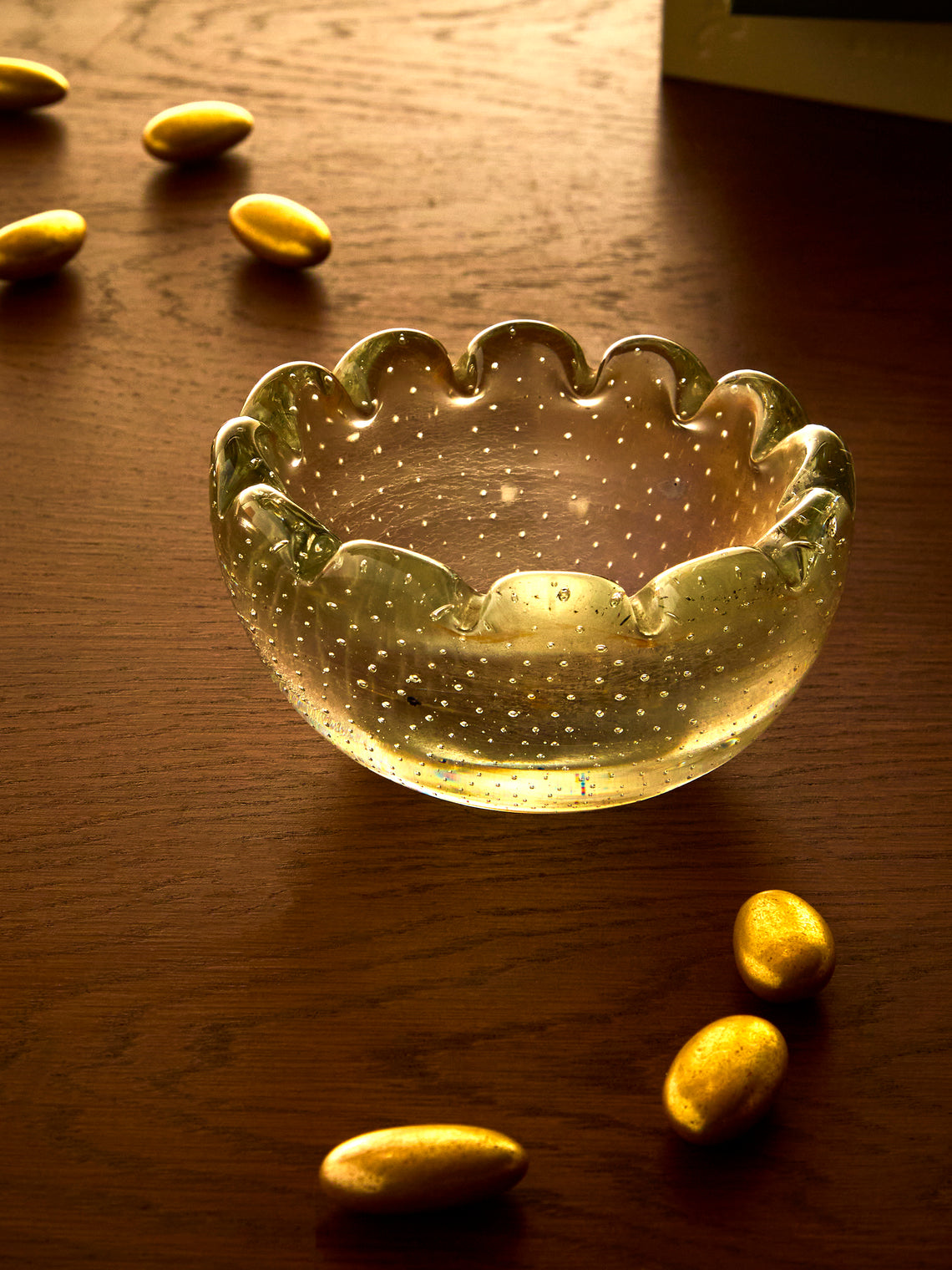 Antique and Vintage - 1940s Venini Glass Trinket Bowl - White - ABASK