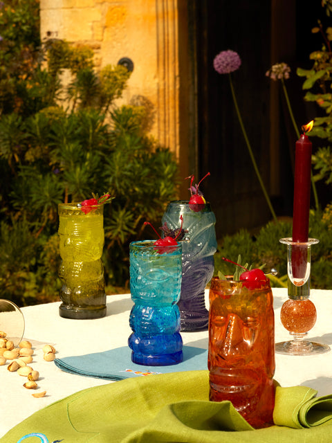 Andrew Iannazzi - Tiki Hand-Blown Highballs (Set of 4) - Multiple - ABASK