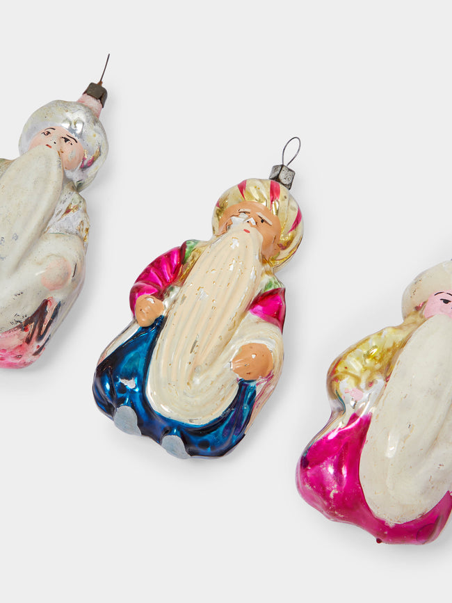 Antique and Vintage - 1950s Three Wise Men Glass Tree Decorations (Set of 3) -  - ABASK