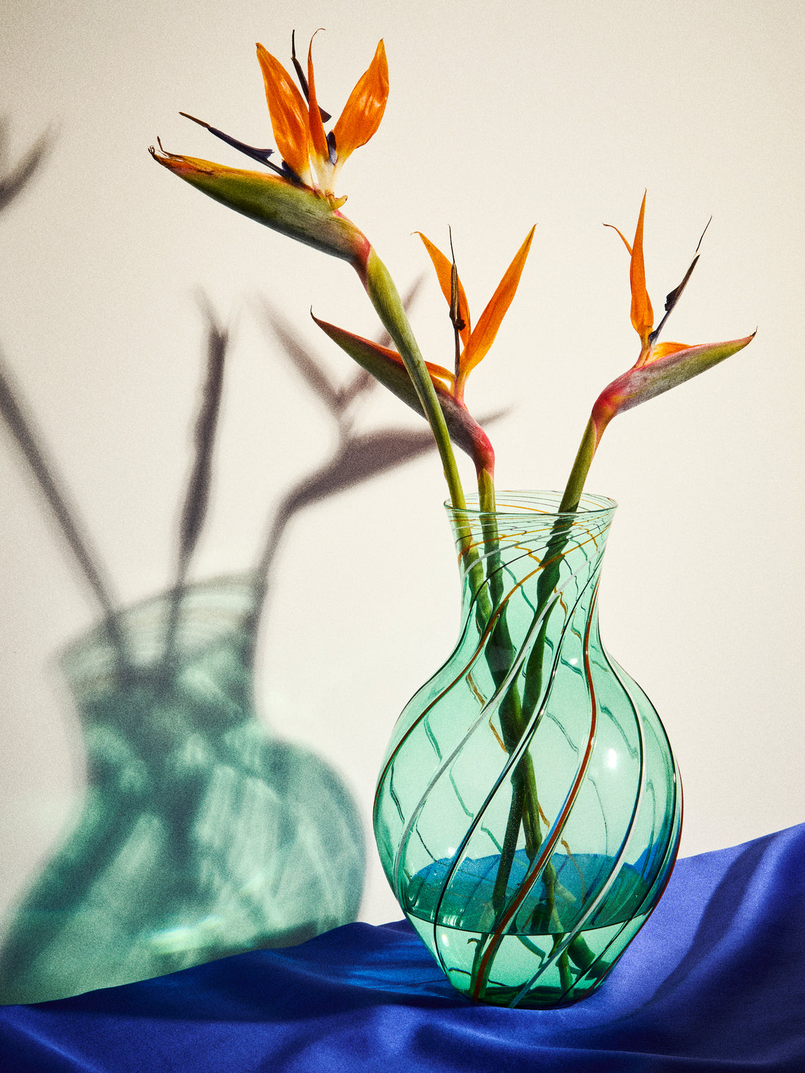 Antique and Vintage - 1980s Marco Toso Borella Murano Glass Vase (14.5in/37cm) - Green - ABASK