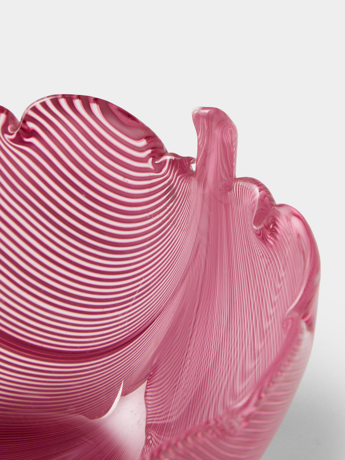 Antique and Vintage - 1982 Venini Glass Bowl - Pink - ABASK