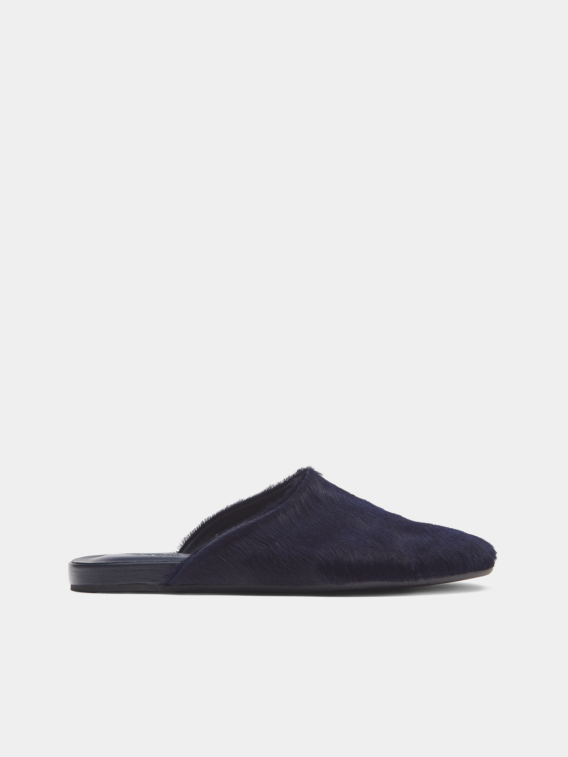 Ancient Greek Sandals - Pony Hair Slippers | Size: 36 - Navy - ABASK - 