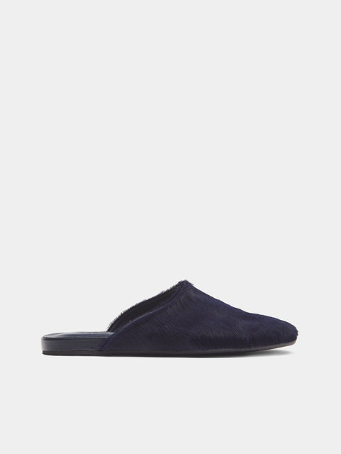 Ancient Greek Sandals - Pony Hair Slippers | Size: 36 - Navy - ABASK - 