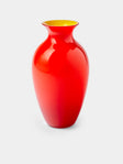 NasonMoretti - Antares Hand-Blown Murano Glass Bud Vase (5.5in/14cm) - Orange - ABASK - 