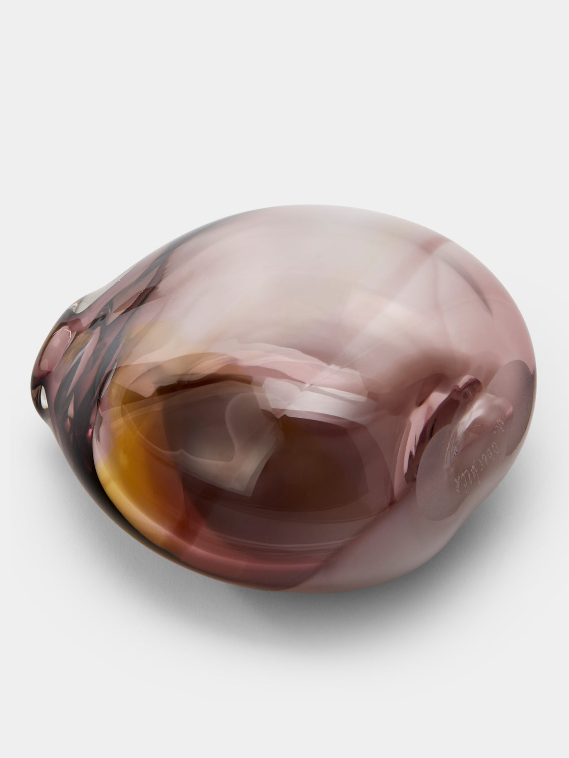 Michele Oberdieck - Heather Raindrop Hand-Blown Glass Bud Vase (5in/13cm) - Multiple - ABASK