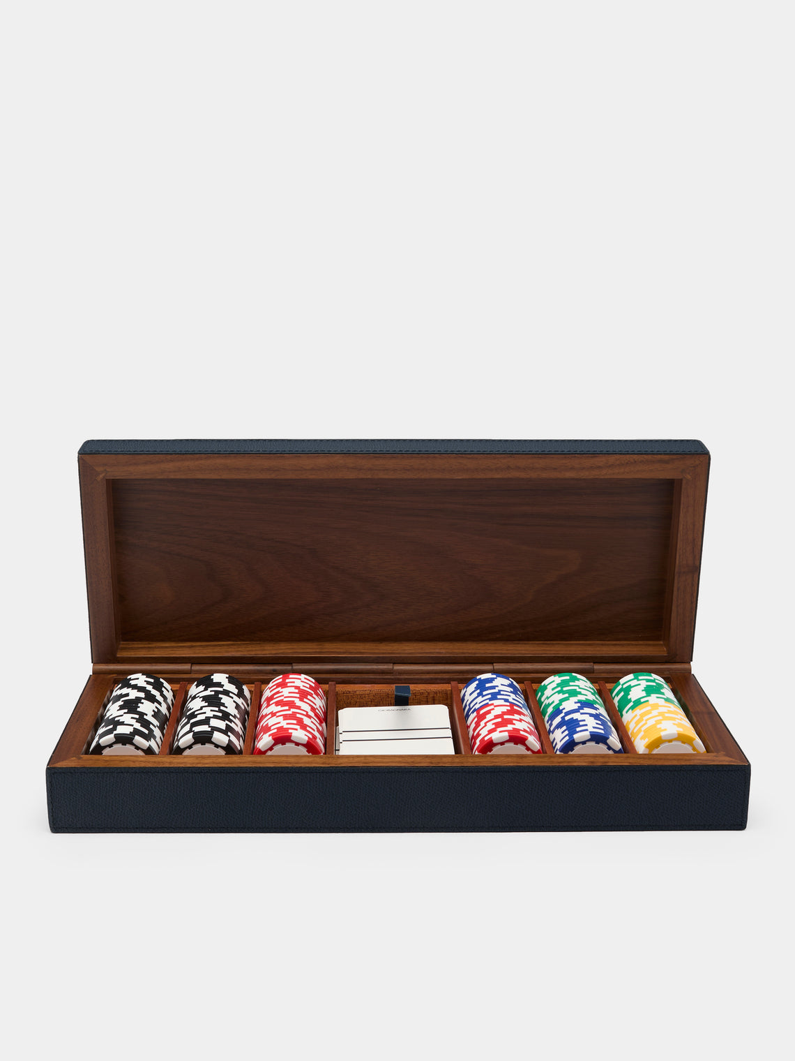 Giobagnara - Wood Poker Set - Navy - ABASK - 