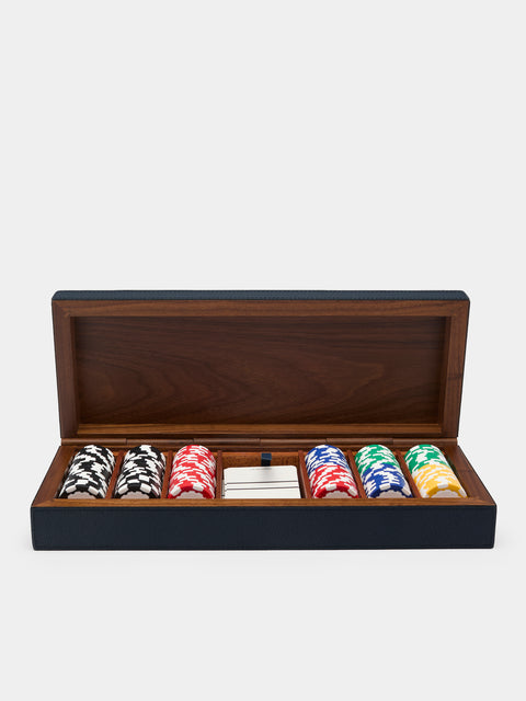 Giobagnara - Wood Poker Set - Navy - ABASK - 