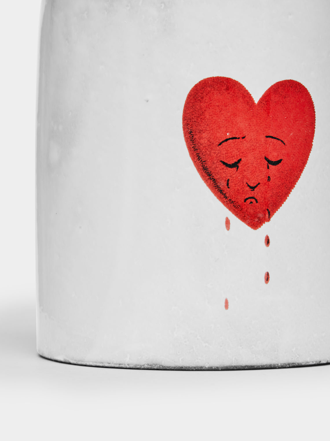 Astier de Villatte - Crying Heart Hand-Glazed Ceramic Mug (Set of 2) - White - ABASK