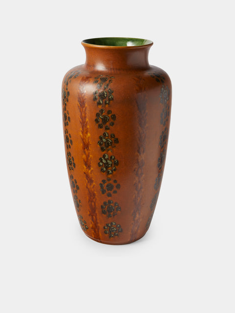 Antique and Vintage - MID CENTURY WEST GERMAN VASE - Orange - ABASK - 
