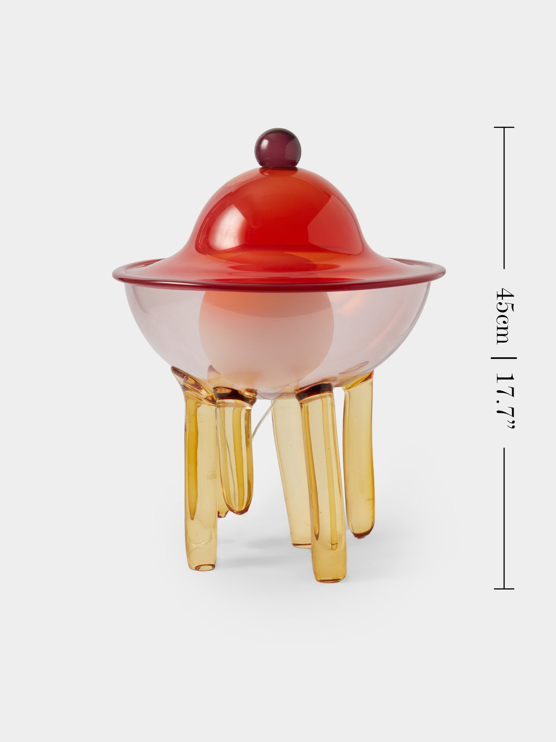Kickie Chudikova - Pulpopolis Cyanea Hand-Blown Murano Glass Wired Table Lamp - Multiple - ABASK