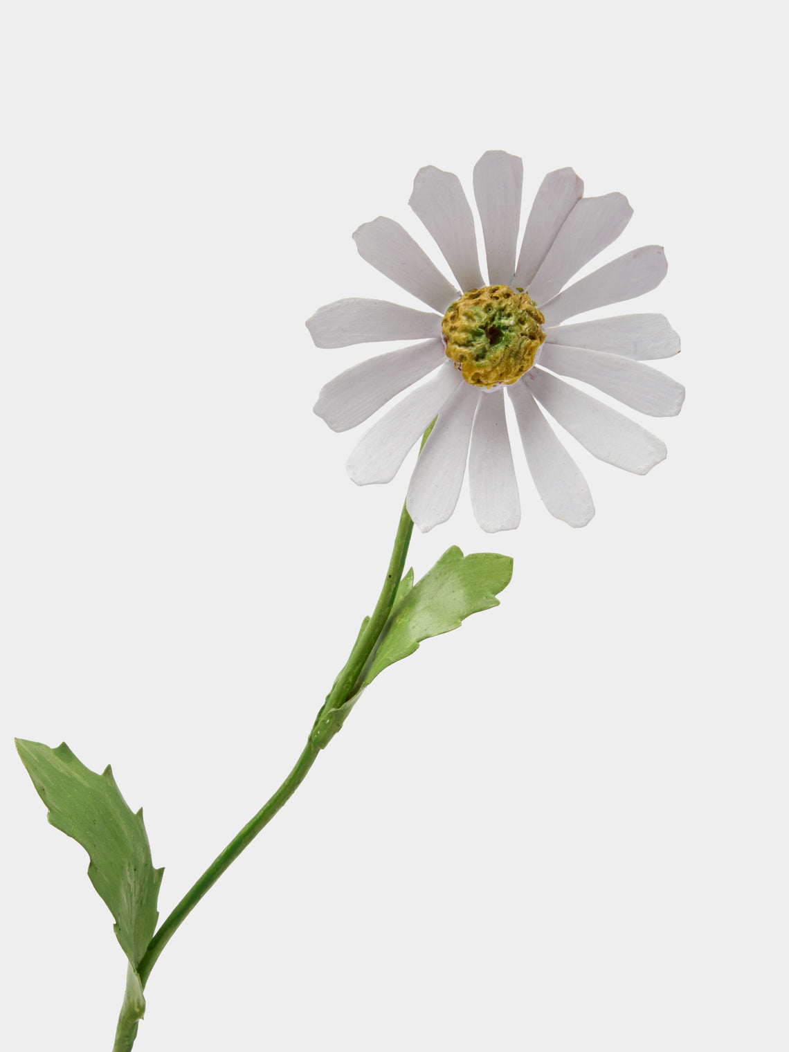 Erbavoglio Milano - Hand-Painted Copper Ornamental Flower - White - ABASK