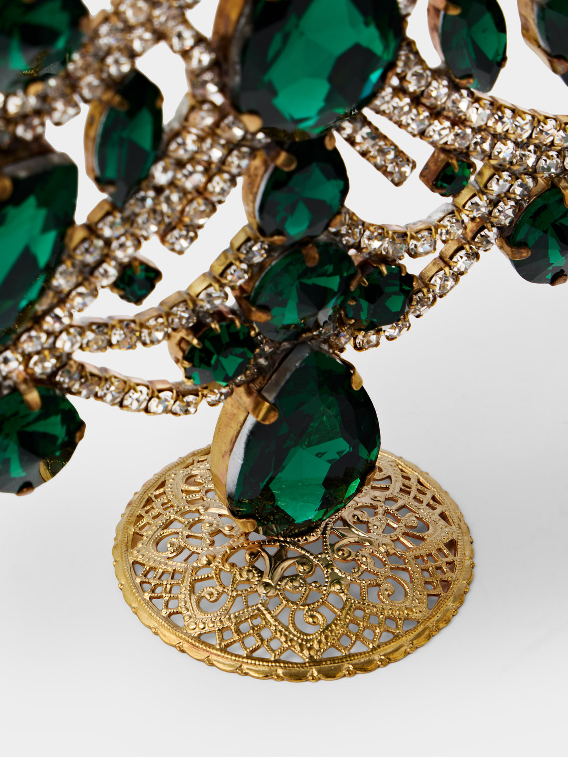 ABASK Decorations - Charming Czech Crystal Tree - Green - ABASK
