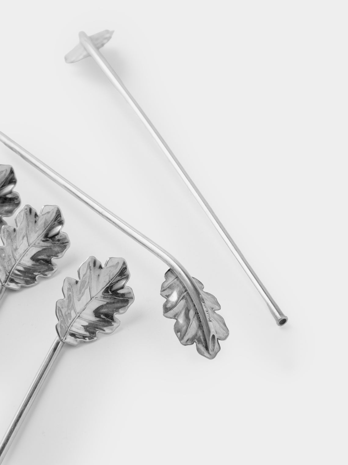 Antique and Vintage - 1950s Buccellati Sterling Silver Straws (Set of 6) - Silver - ABASK