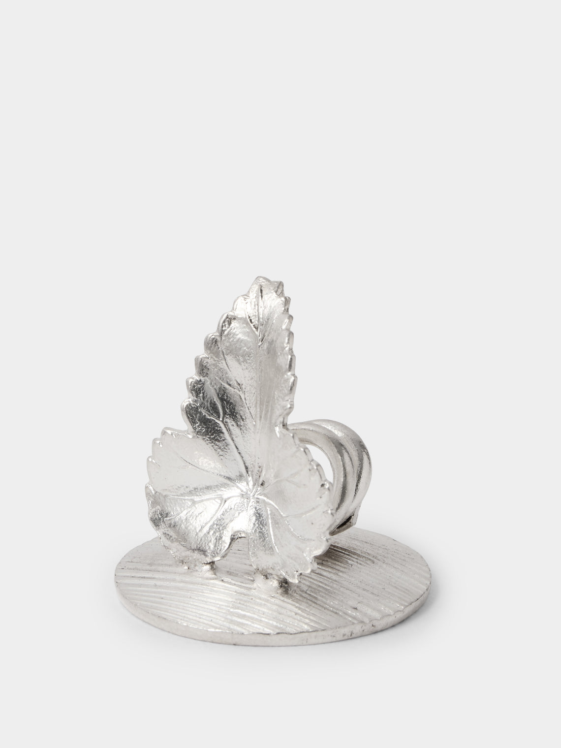 Antique and Vintage - | Set of 12 | 1970 Christofle Silver-Plated Name Card Holders - Silver - ABASK