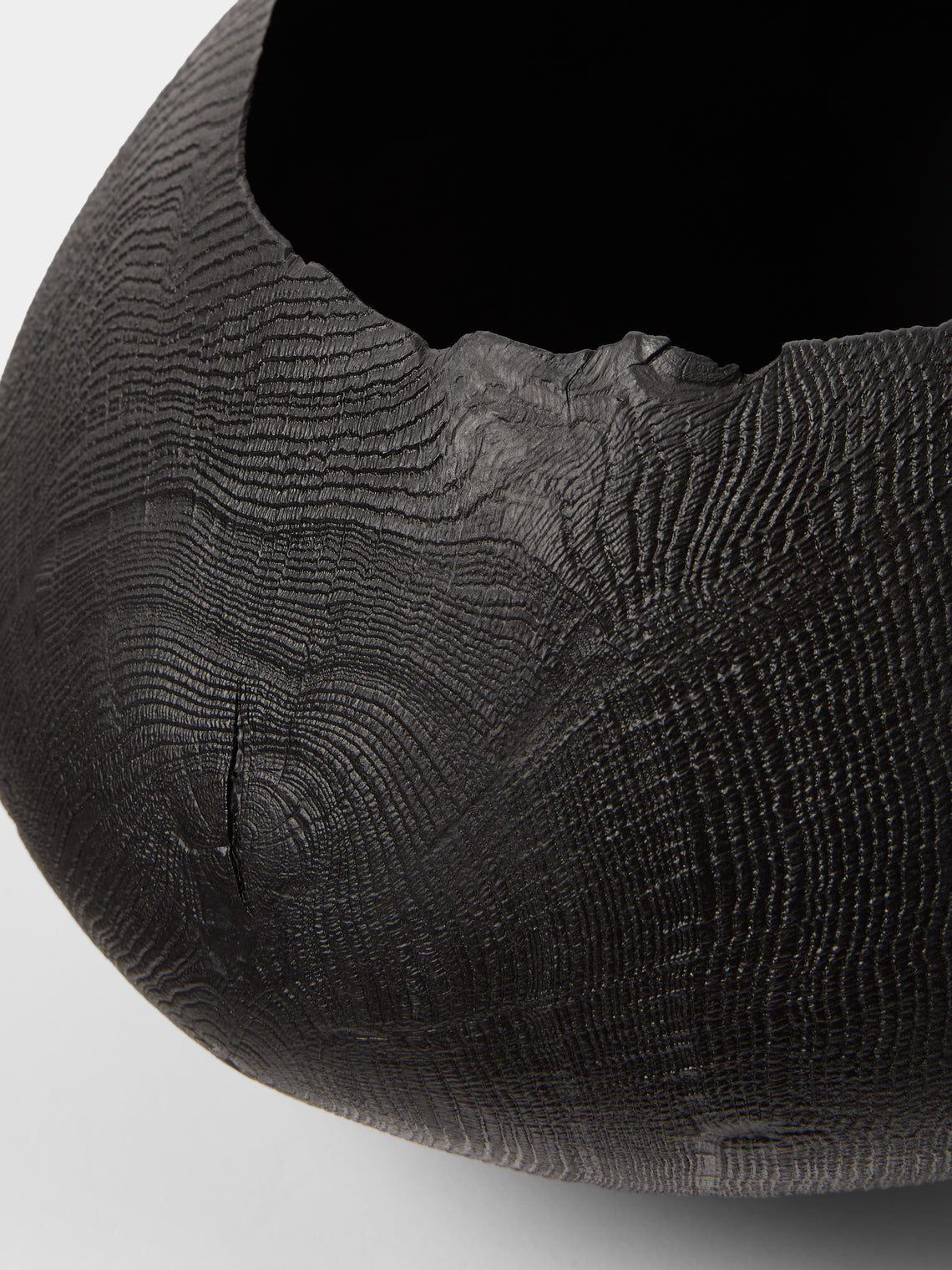 Friedemann Buehler - Hand-Turned Oak Bowl - Black - ABASK