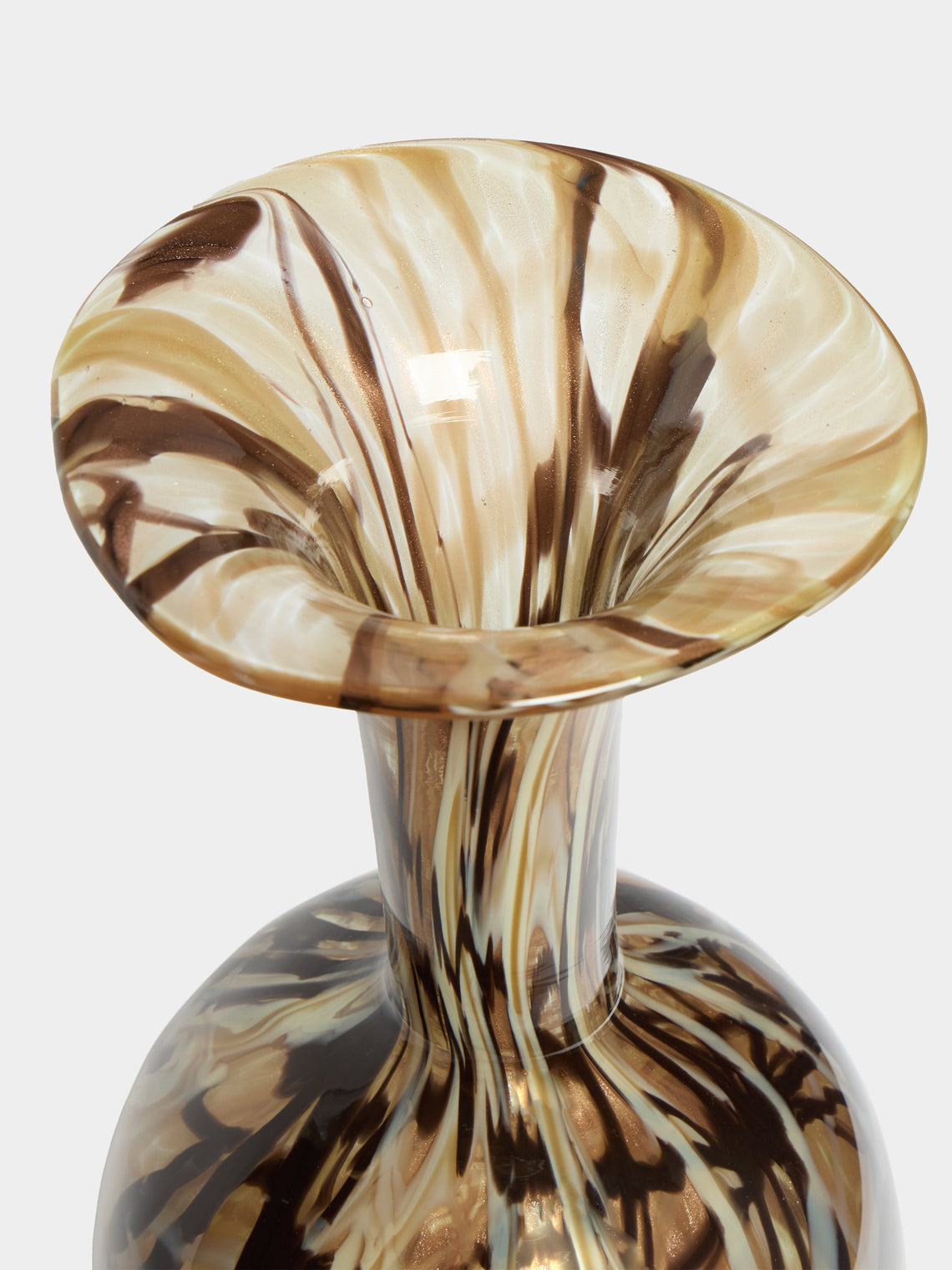 Martyn Thompson Studio - Penny Swirl Hand-Blown Glass Vase (14.5in/37cm) - Multiple - ABASK