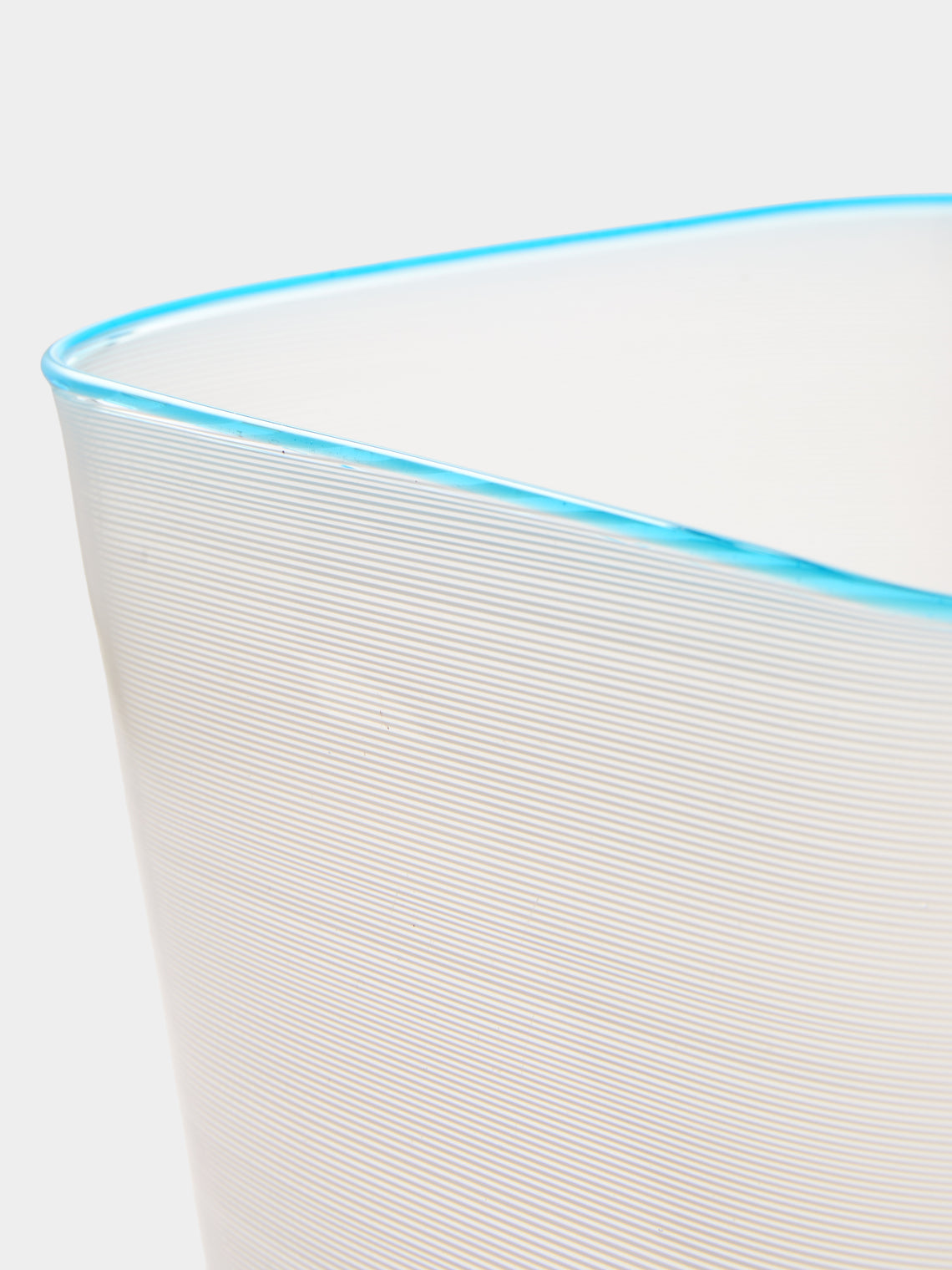 Antique and Vintage - 1970s Half-Filigree Murano Glass Vase (11.5in/29cm) - White - ABASK