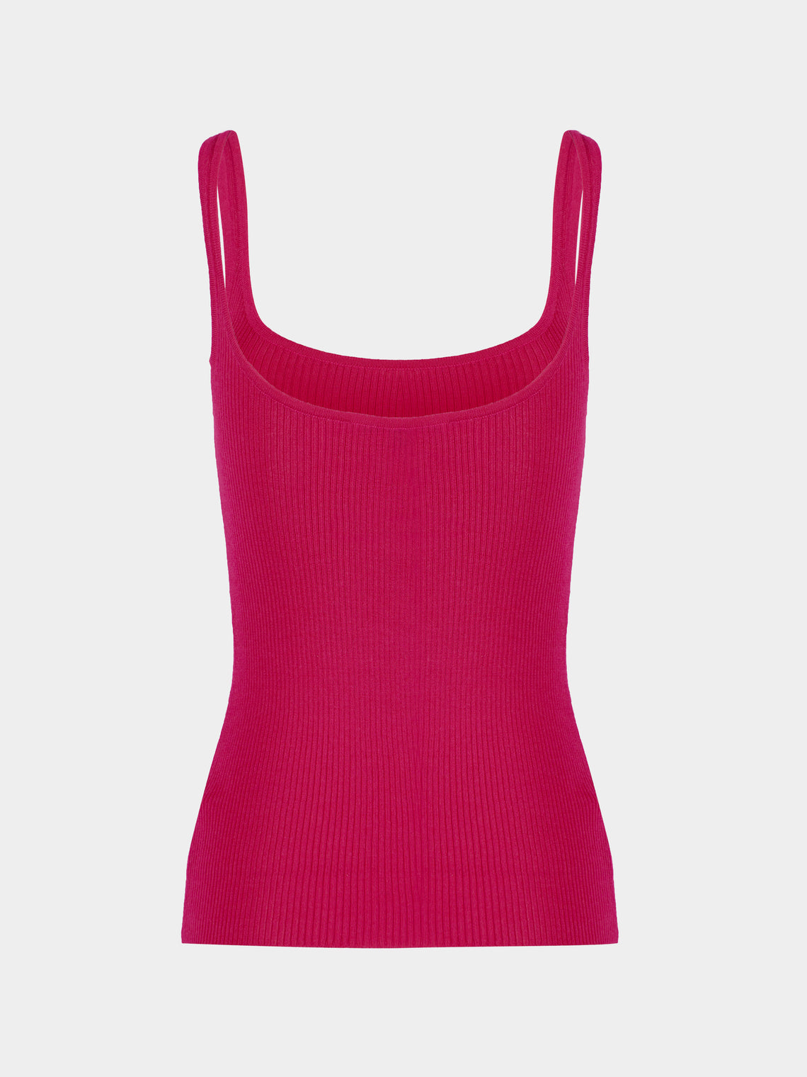 Ryan Roche - Cashmere Featherweight Ribbed Tank Top | Size: S - Pink - ABASK