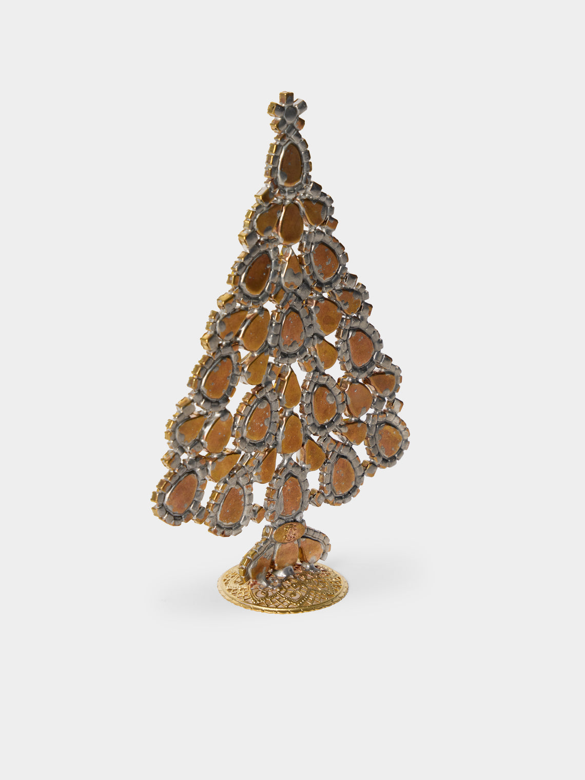 ABASK Decorations - Splendid Czech Crystal Tree - Yellow - ABASK