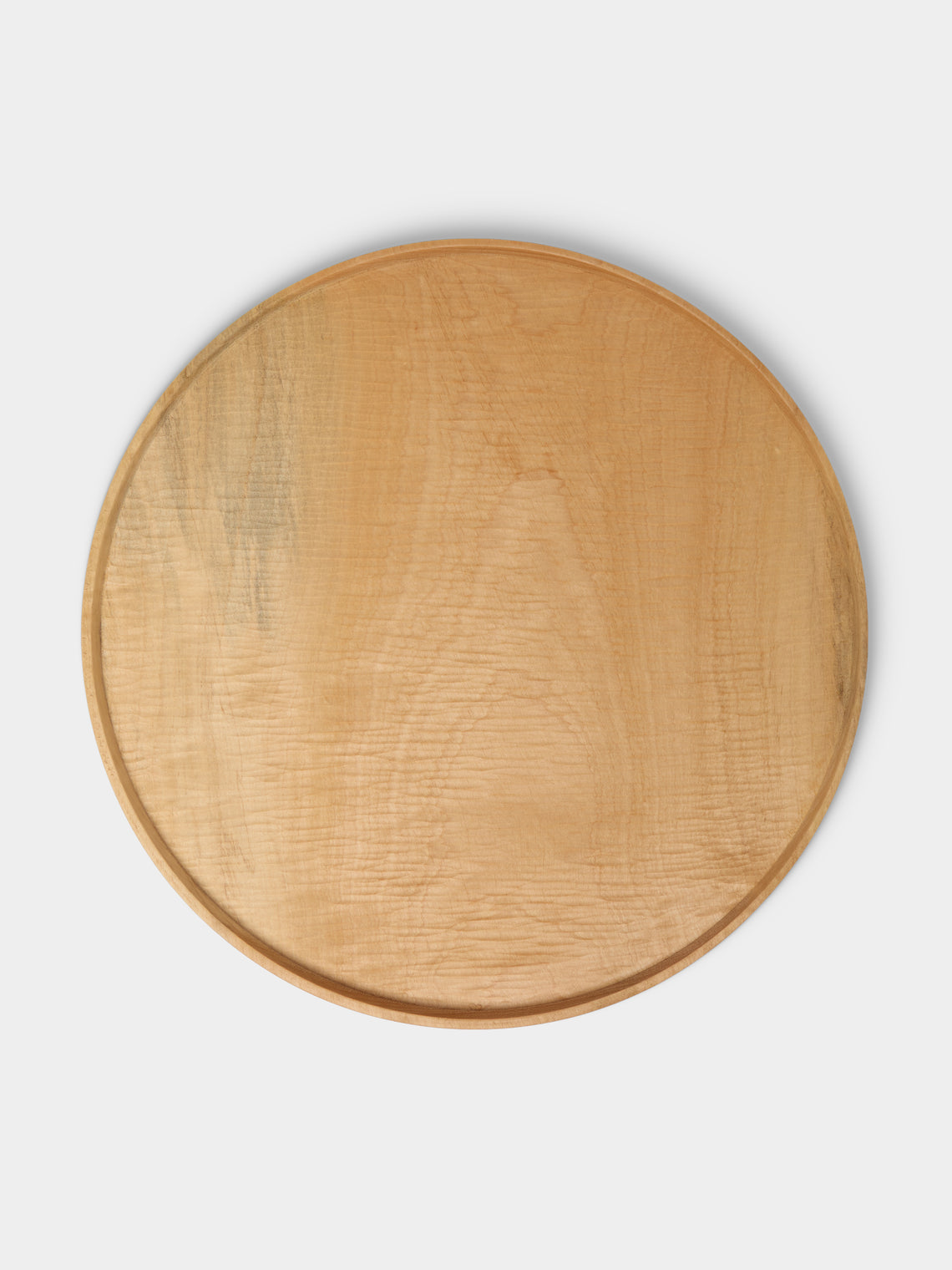 Thursday Furniture - Hand-Turned Japanese Horse Chestnut Carved Platter - Natural - ABASK