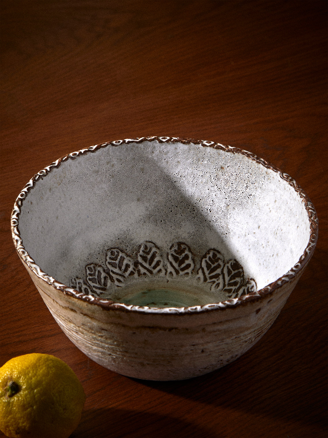 Antique and Vintage - 1950s Robert Thiry Ceramic Bowl - Gray - ABASK