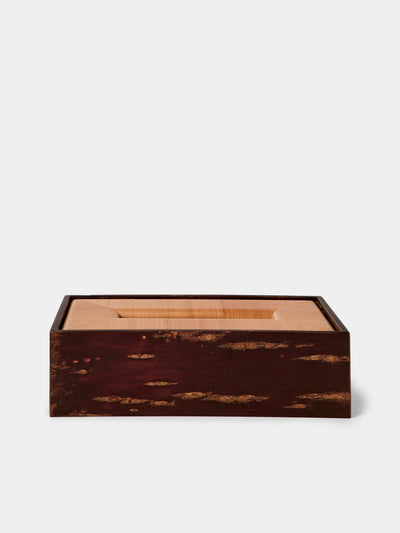 Denshiro - Cherry Bark Tissue Box - Brown - ABASK - 