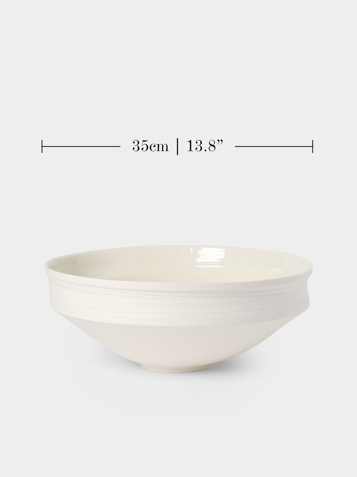 Johanne Coker - No. 7 Hand-Thrown Porcelain Bowl - White - ABASK