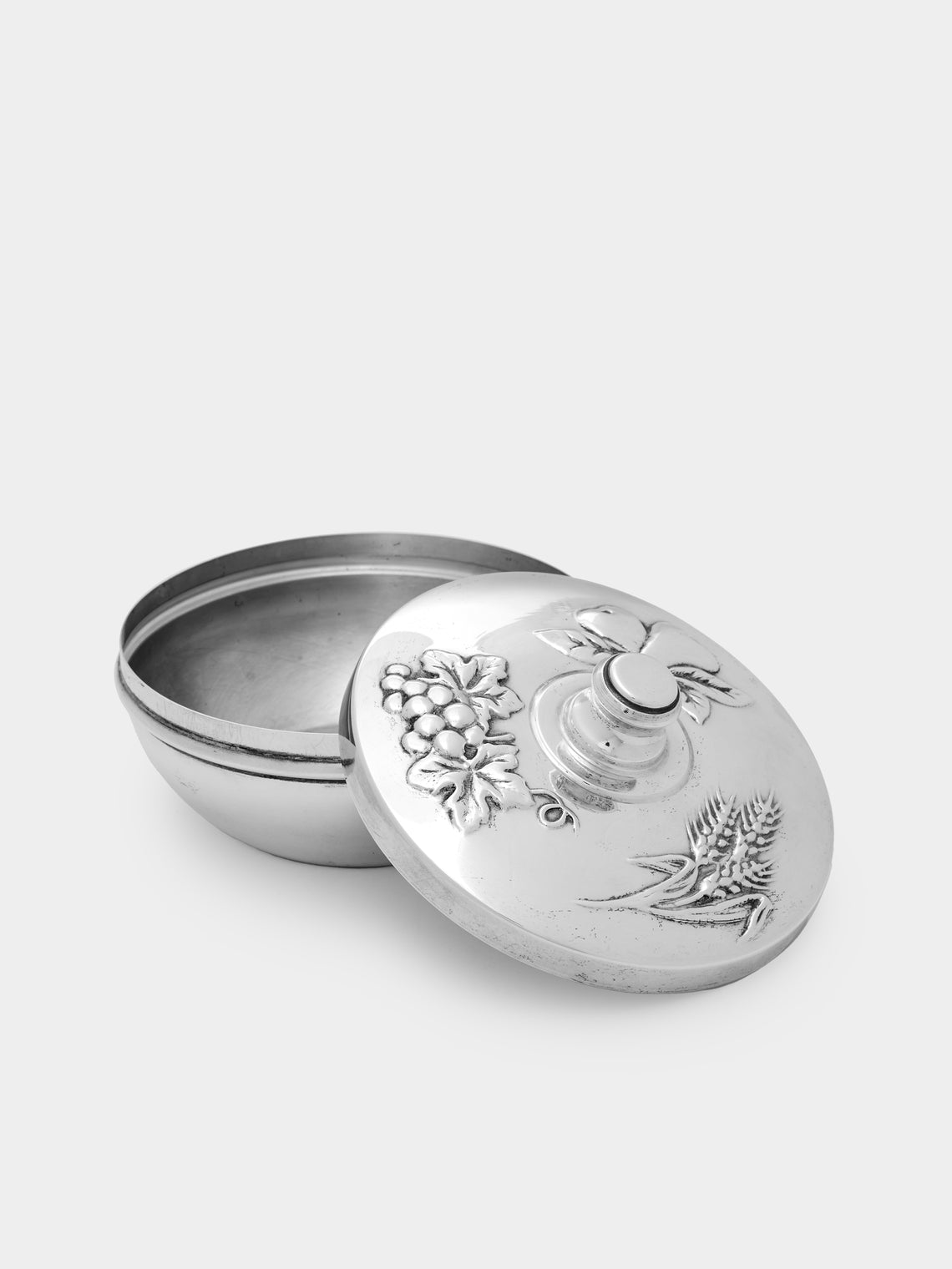 Antique and Vintage - Solid Silver Floral Box -  - ABASK