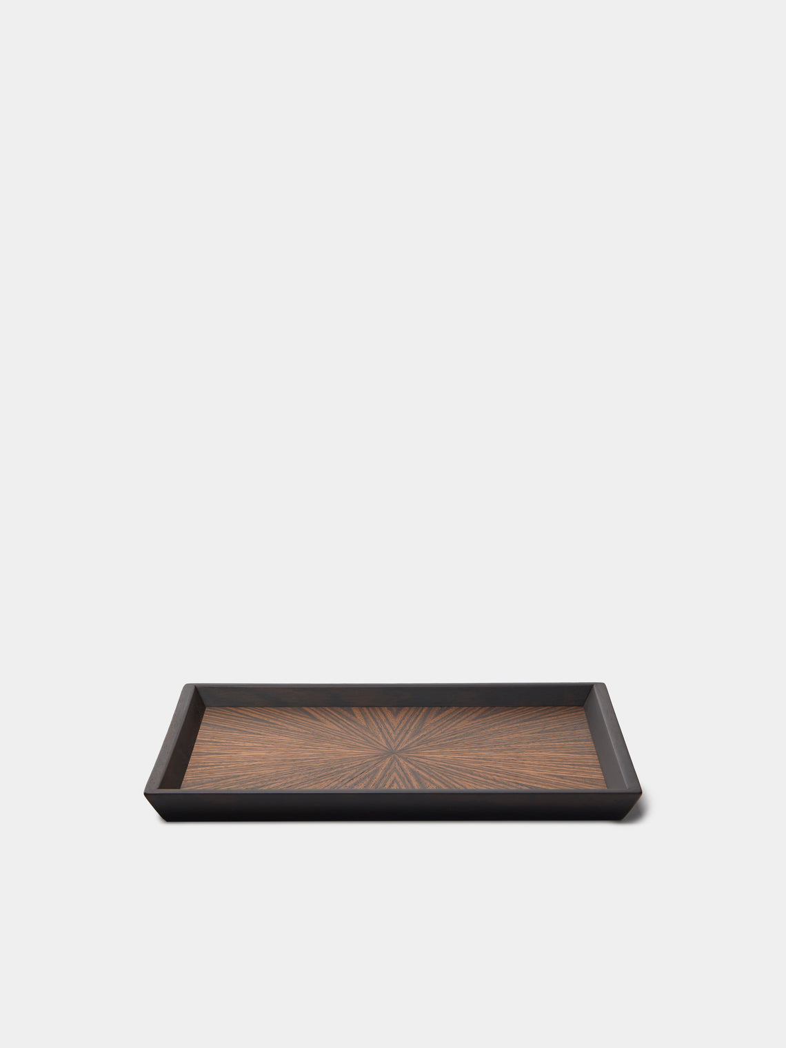 Mori Kougei - Poke Zebra Wood Square Tray (10.5in/26.5cm) - Brown - ABASK
