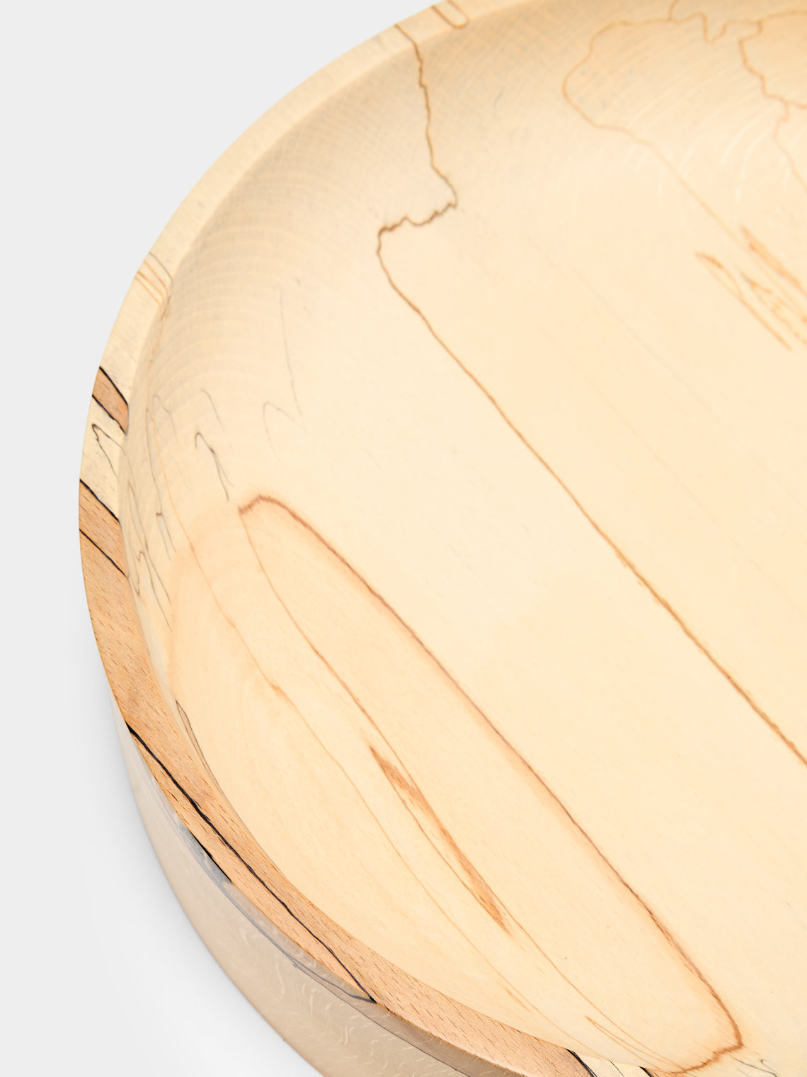 Bird & Branch - Hand-Turned Spalted Beech Large Bowl - Natural - ABASK