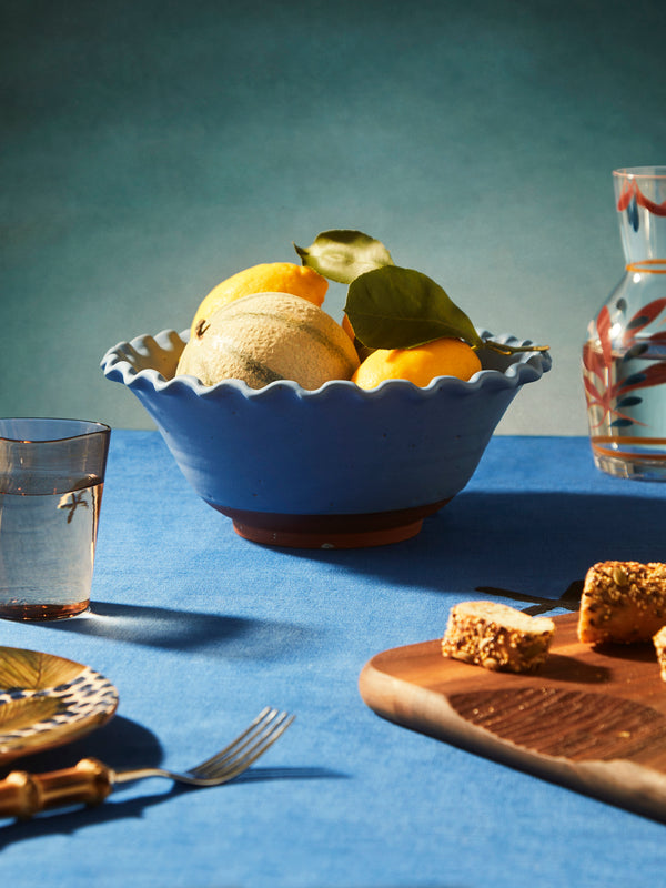 Perla Valtierra - Hand-Glazed Ceramic Large Serving Bowl -  - ABASK