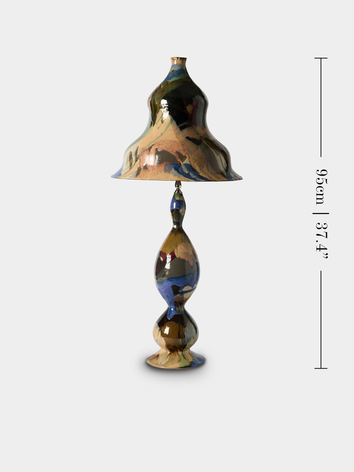 Episode - Purl Hand-Glazed Ceramic Table Lamp - Multiple - ABASK