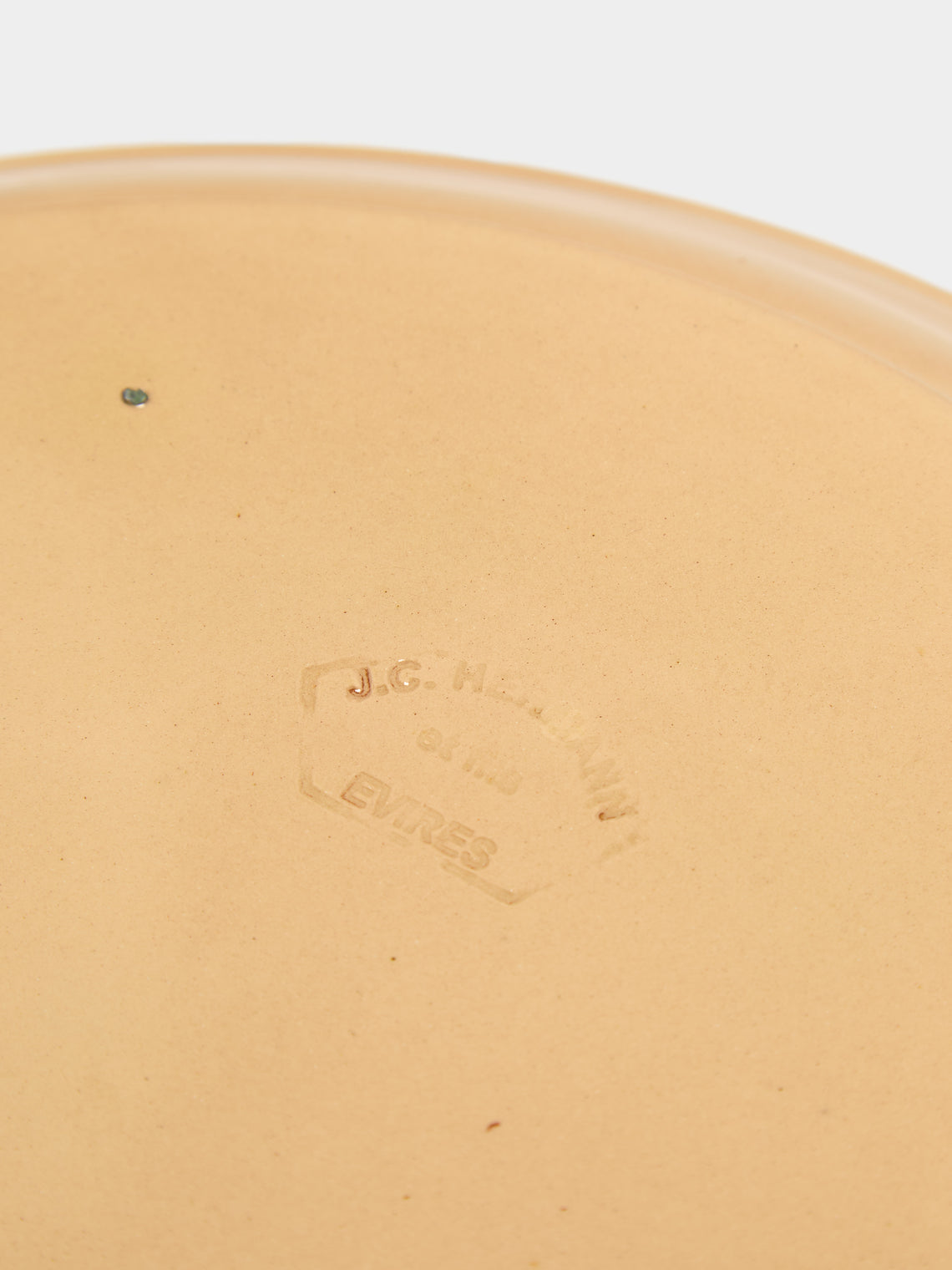 Poterie d’Évires - Flowers Hand-Painted Ceramic Round Platter - Cream - ABASK