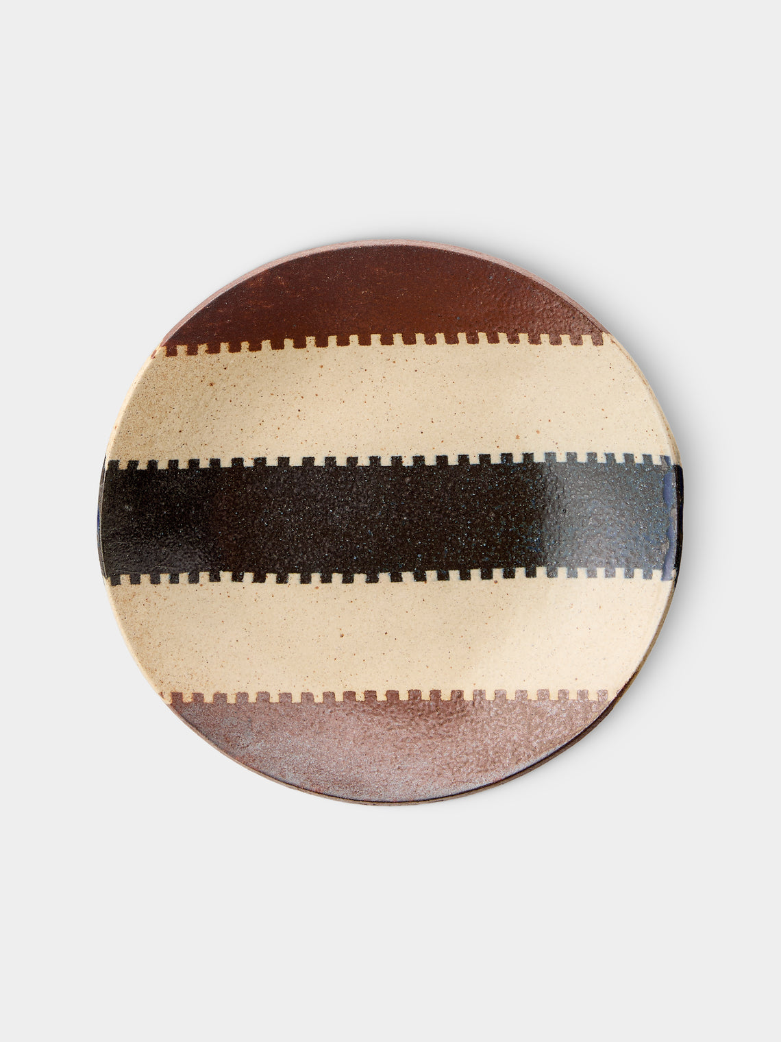 Makidani-gama - No. 2 Nerikomi Ceramic Plates – 8in/21cm (Set of 5) - Multiple - ABASK