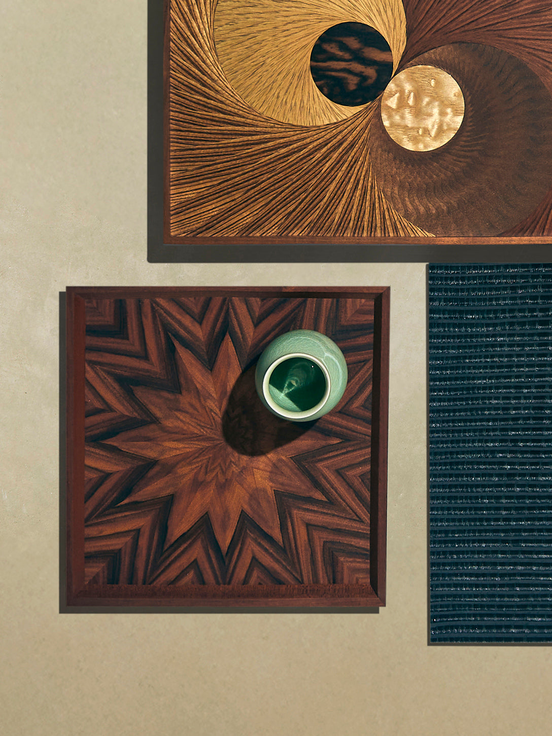 Mori Kougei - Poke Morado Wood Square Tray (10.5in/26.5cm) - Brown - ABASK