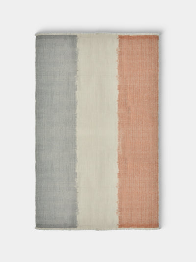 Me & K - Ombré Ikat Cashmere Throw (67in/1.7m) - Multiple - ABASK - 
