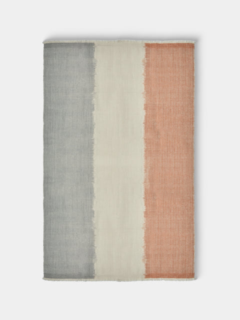 Me & K - Ombré Ikat Cashmere Throw (67in/1.7m) - Multiple - ABASK - 