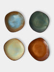 Hana Karim Studio - Hand-Built Stoneware Dinner Plates — 11in/28cm (Set of 4) - Multiple - ABASK - 