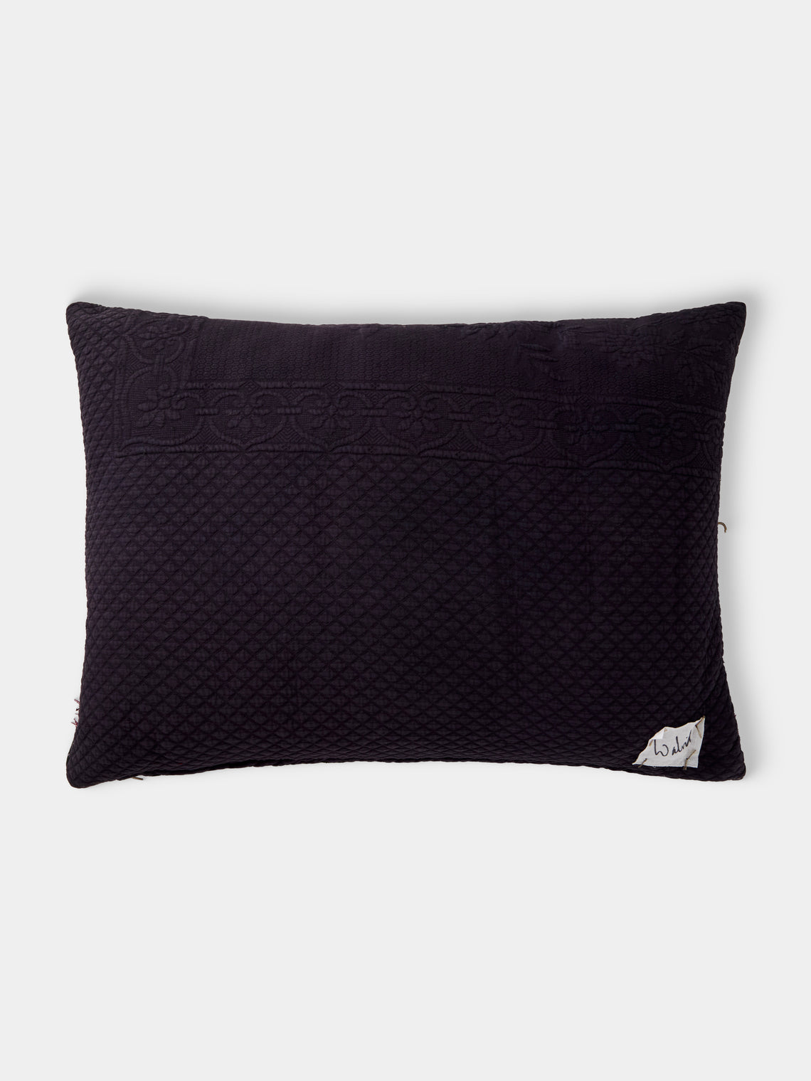 By Walid - 19th-Century Needlepoint Wool and Cotton Cushion (23.5in/60cm) - Multiple - ABASK