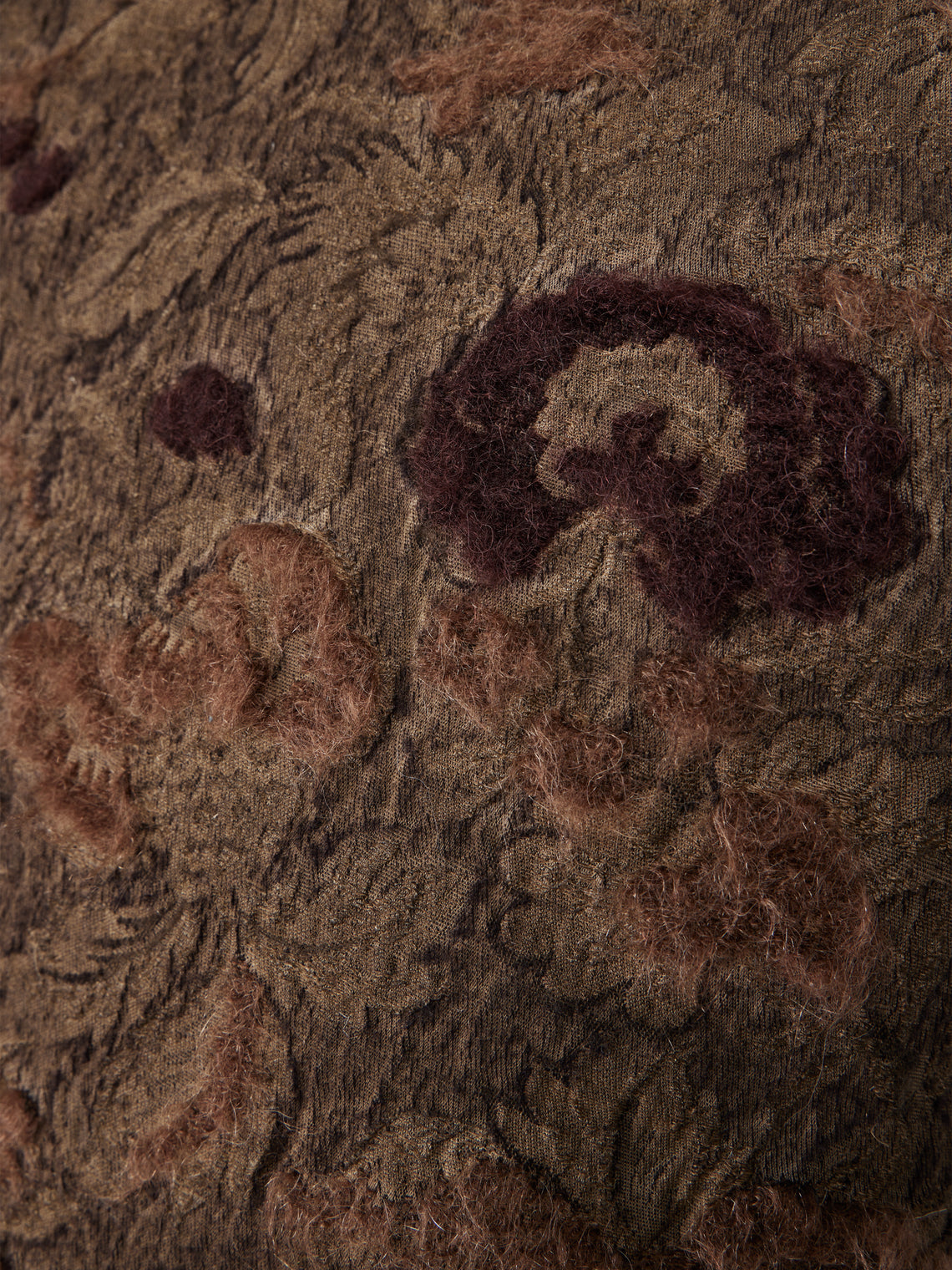 The House of Lyria - Lithops Wool and Cashmere Cushion (21.5in/55cm) - Brown - ABASK