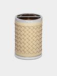 Riviere - Woven Leather Toothbrush Holder - Cream - ABASK - 