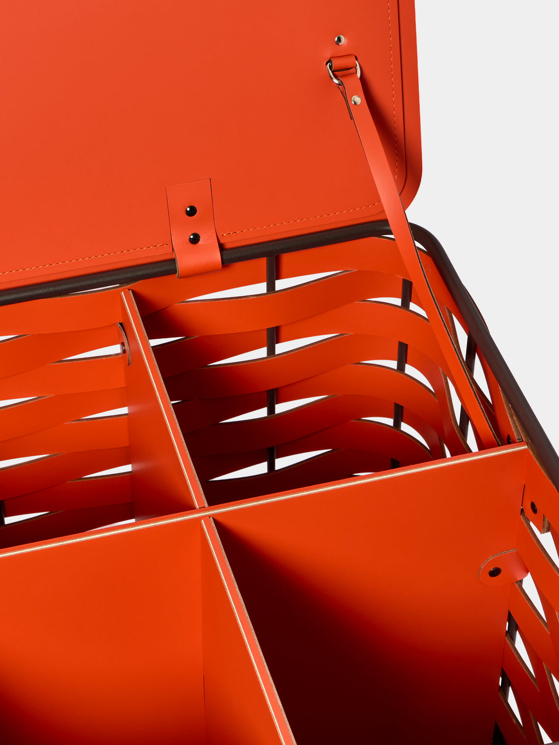 RUDI - Nassa No. 18 Leather Shoe Trunk - Orange - ABASK