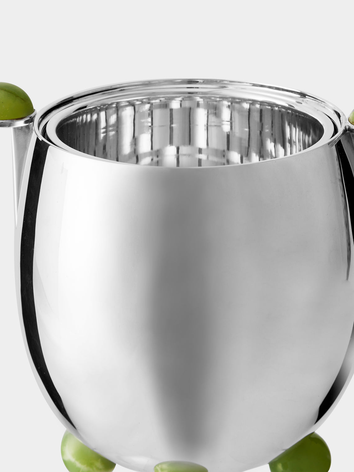 Wiener Silber Manufactur - Sterling Silver and Jade Ice Bucket - Silver - ABASK
