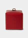 Otzi Studio - Eyelet Leather Tissue Box - Red - ABASK - 