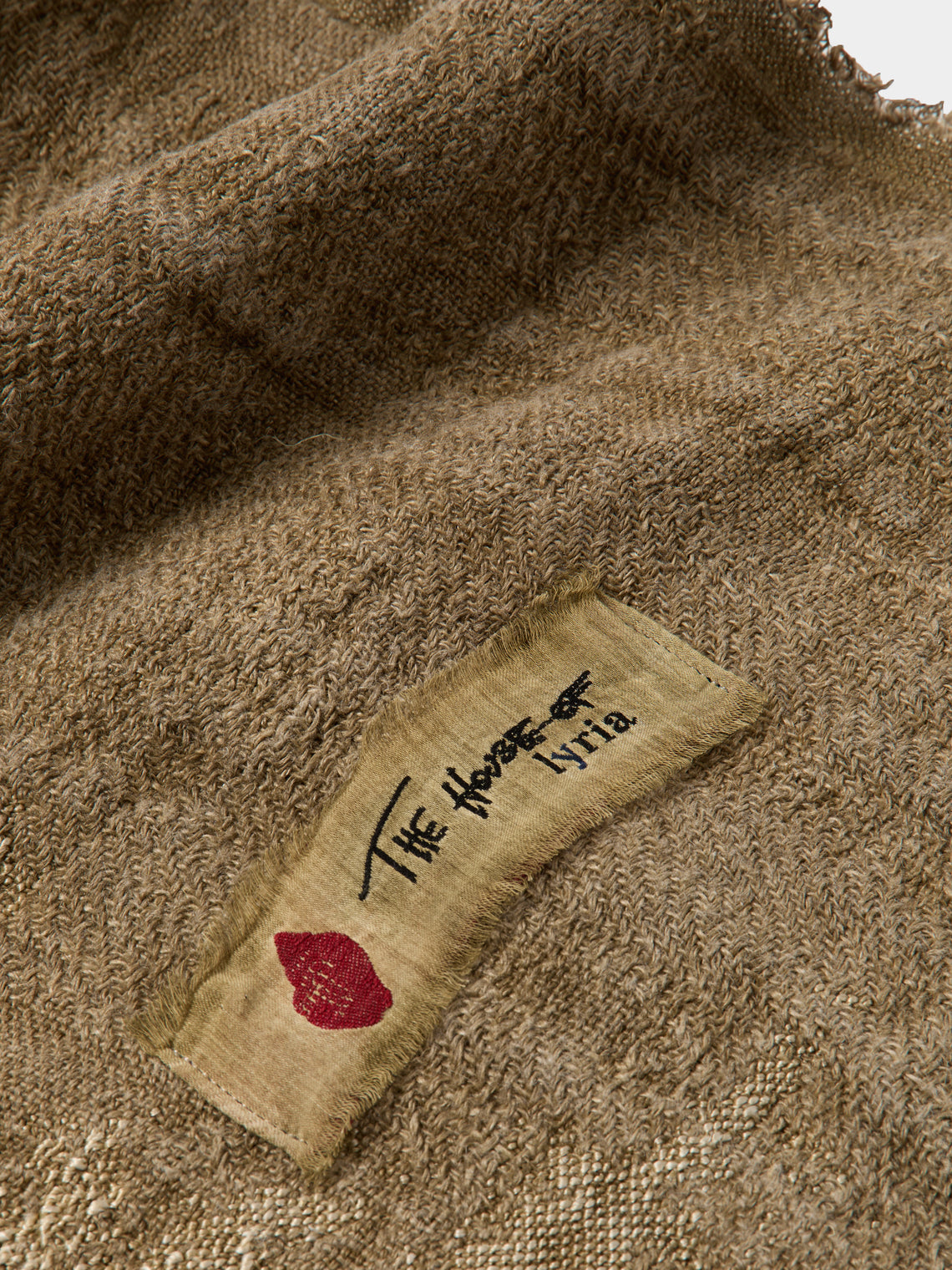 The House of Lyria - Linen-Blend Bed Blanket (110in/2.8m) - Beige - ABASK